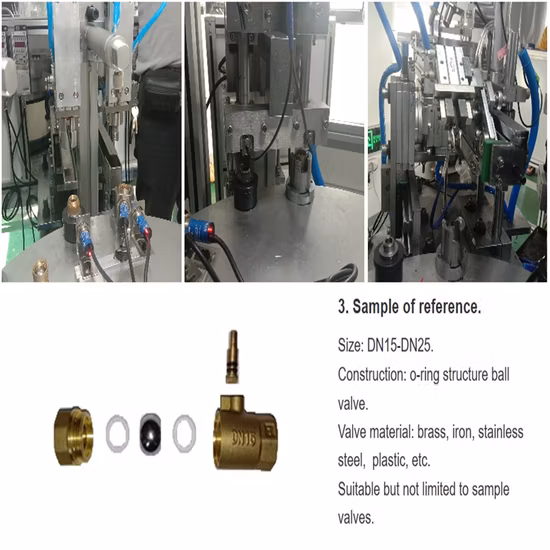 Automatic Ball Valve Glue Fitting Assembly Customized Machine for Ball Valves