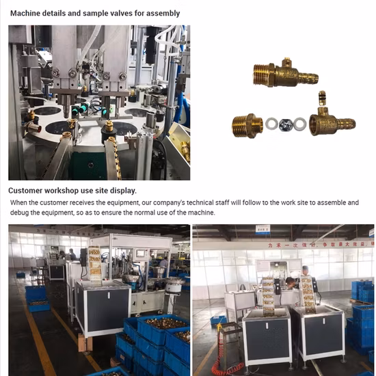 Automatic Ball Valve Glue Fitting Assembly Customized Machine for Ball Valves